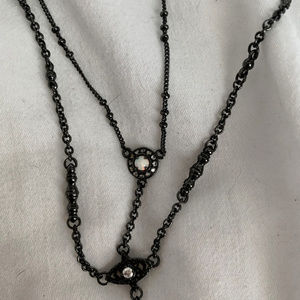Kendra Scott Jewelry - Gunmetal & Opal Kendra Scott Y Necklace Kendra Scott Jewelry - Gunmetal & Opal Kendra Scott Y Necklace